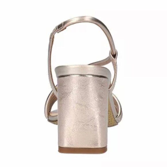 Bella~Vita ZARIAH Women's Block Heel Slingback Strappy Sandals Champange - Picture 5 of 8